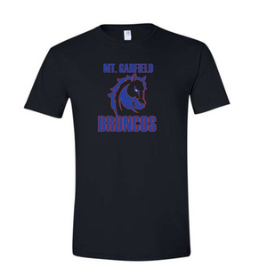 Broncos Unisex fit Short Sleeve T shirt 2x-4x
