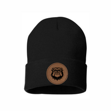 Load image into Gallery viewer, Bulldogs Leather Patch Beanie
