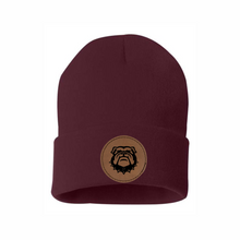 Load image into Gallery viewer, Bulldogs Leather Patch Beanie

