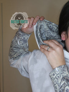 Tooled leather pattern Hoody